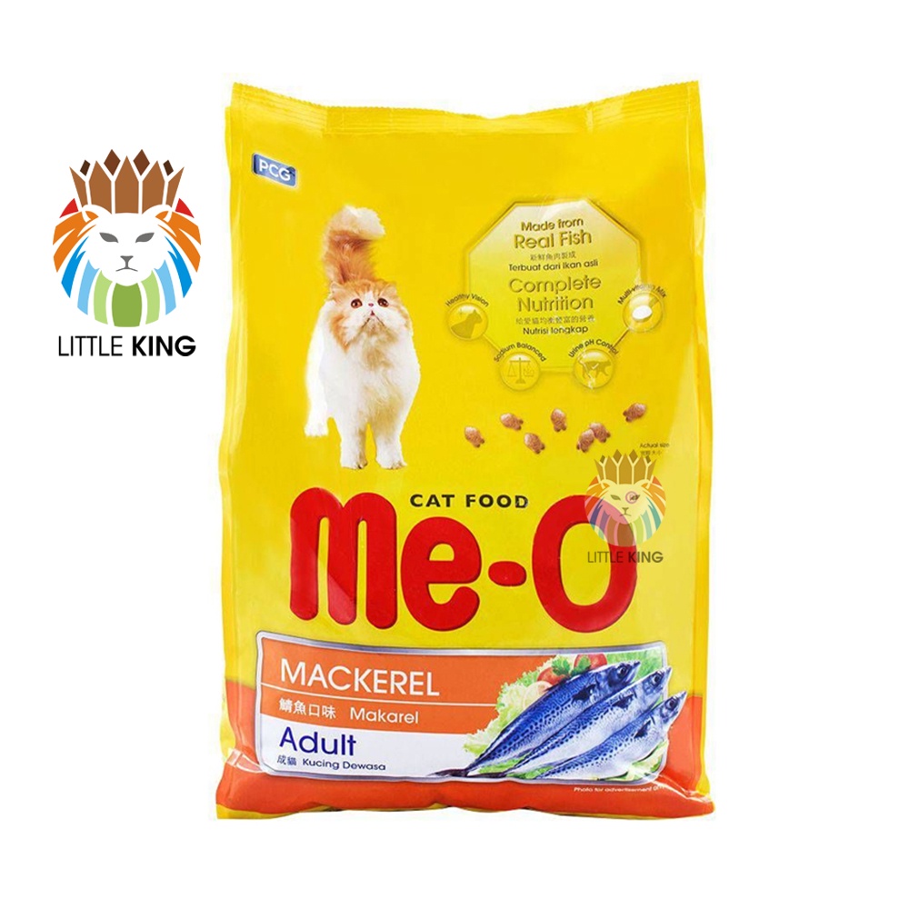 Combo 3 gói Thức ăn cho mèo lớn Me-o Adult gói 1.2kg, thức ăn hạt mèo giá rẻ Little King pet shop