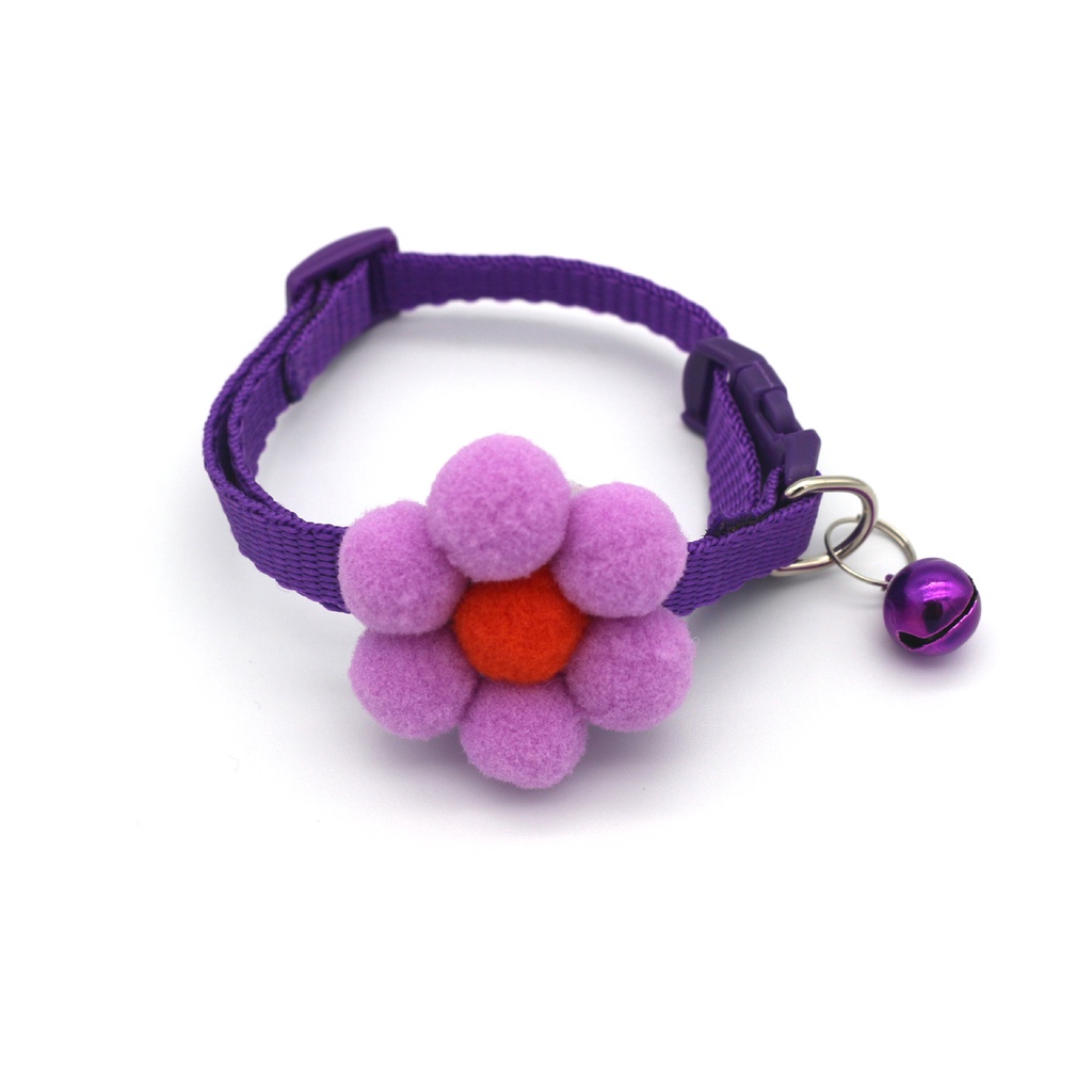 Vòng cổ nylon hình hoa cho thú cưng