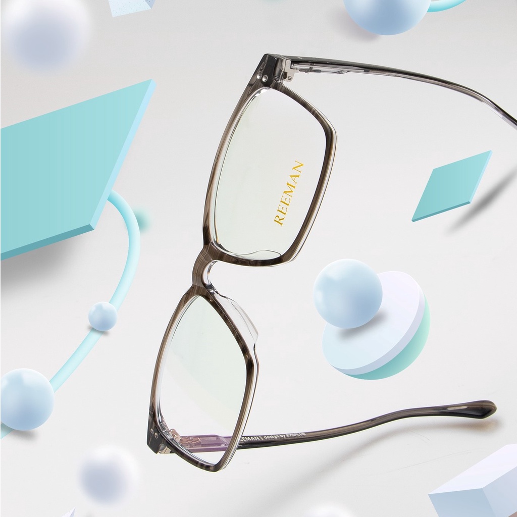 Gọng kính cận nam nữ EYE PLUS mắt vuông to ReeMan-8063