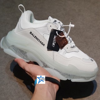 Giày Thể Thao Triple s Trắng đế Trong Sneaker Nam Nữ