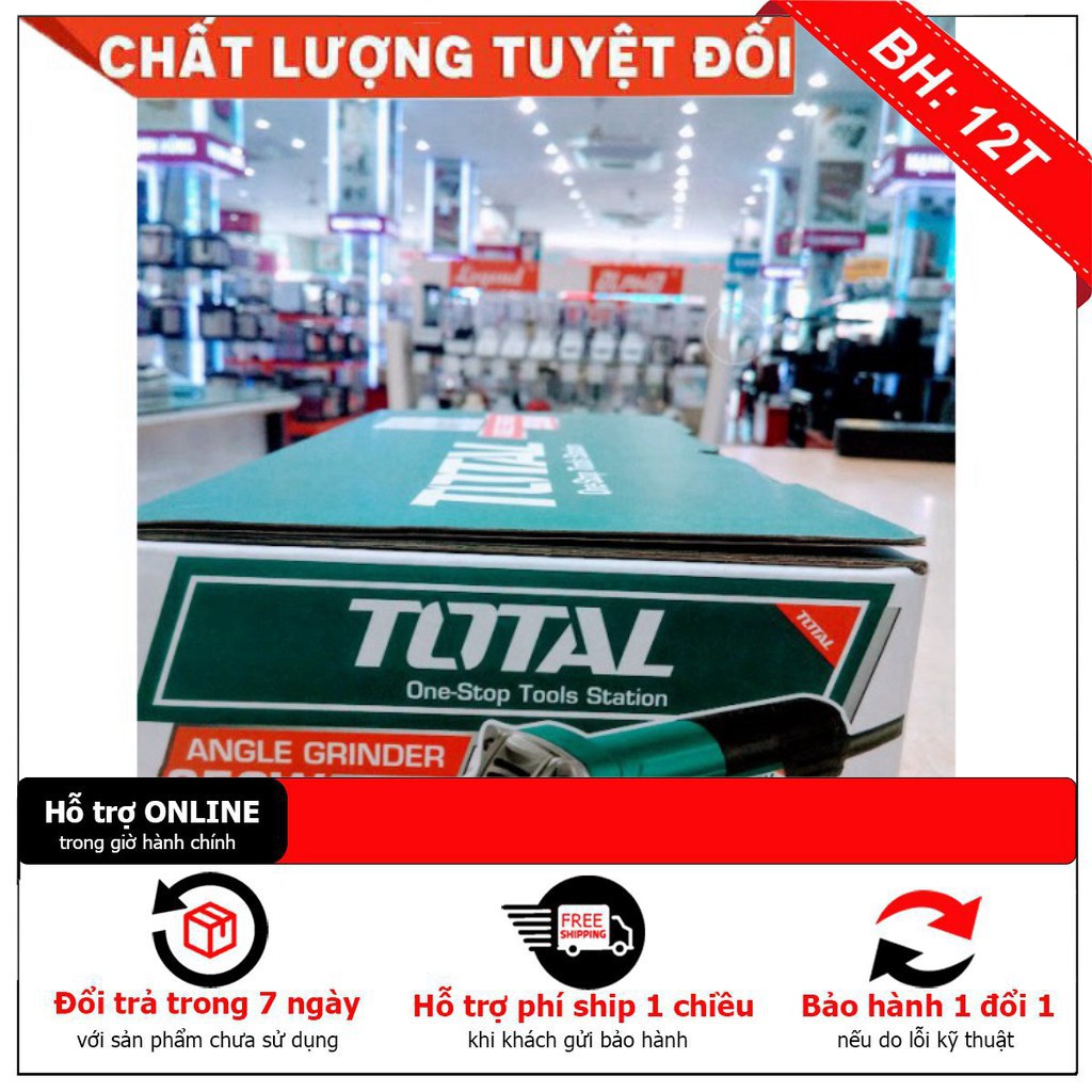 [hàng cao cấp] 5” (125mm) Máy mài góc cầm tay 950W TOTAL TG1101256 [bảo hành chính hãng]