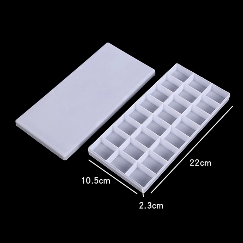 Khay đựng màu nước / bột màu sơn dầu acrylic 24 ô mang theo du lịch sử dụng tiện lợi