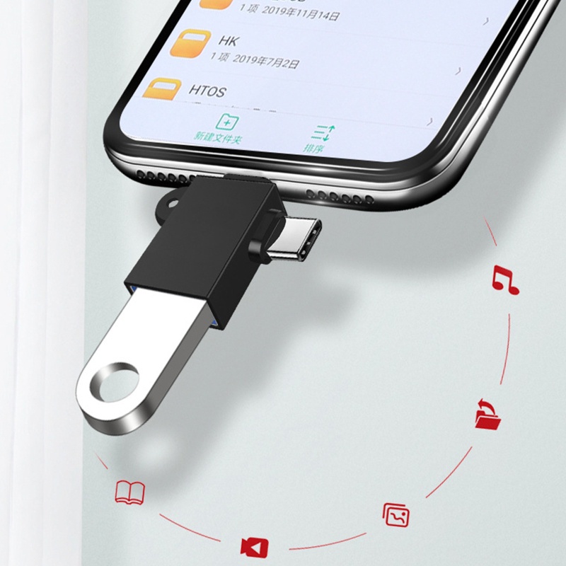 Đầu Chuyển Đổi lidu11 mini type c micro usb Sang usb3 0 otg