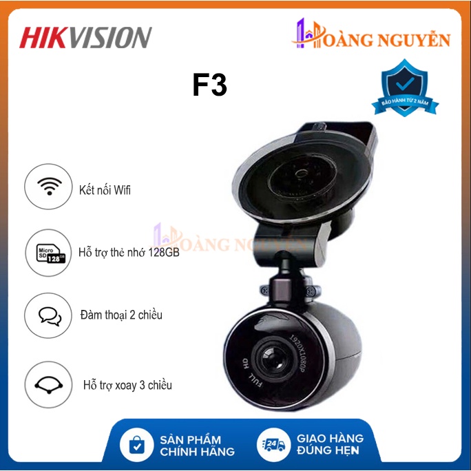 [CHÍNH HÃNG] Camera Hành Trình Ô Tô Hikvision – F3 - Hàng Chính Hãng - BẢO HÀNH 24 THÁNG