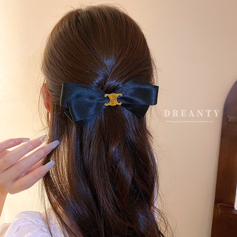Kẹp Tóc Hình Nơ Phong Cách Hàn Quốc Đơn Giản Cho Nữ