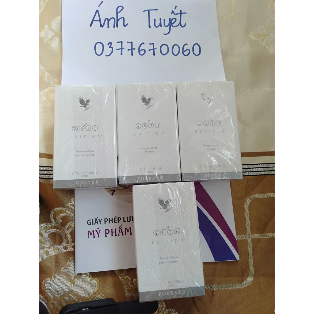 [Mã 1512FMCGSALE1 giảm 10% đơn 250K] [GIÁ RẺ] NƯỚC HOA NAM 25TH Edition Cologne Spray for Men 209 Flp.50ml | BigBuy360 - bigbuy360.vn