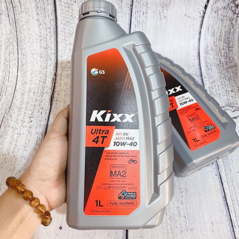 [DauNhot-PhuGia] Nhớt Kixx Ultra 4T 10W40 fully Synthetic chai 1L, nhớt kixx 10W40 tổng hợp chai nhiều sự lựa chọn.