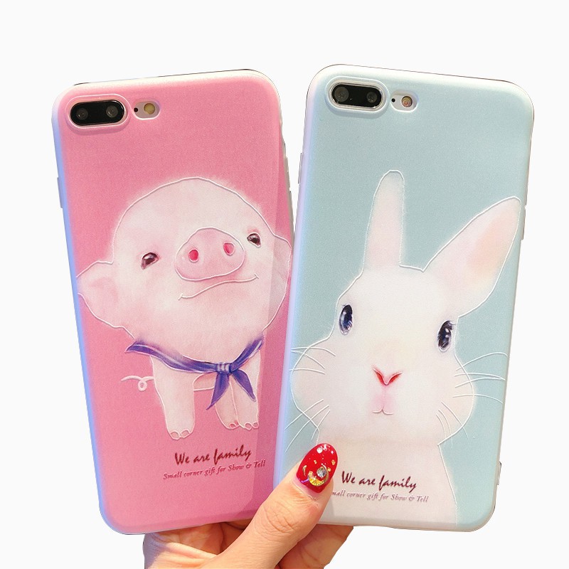 Ốp điện thoại hình vẽ thú cưng dễ thương cho điện thoại IPhone X 5 5S SE 6 6S 7 8 Plus BMS3459