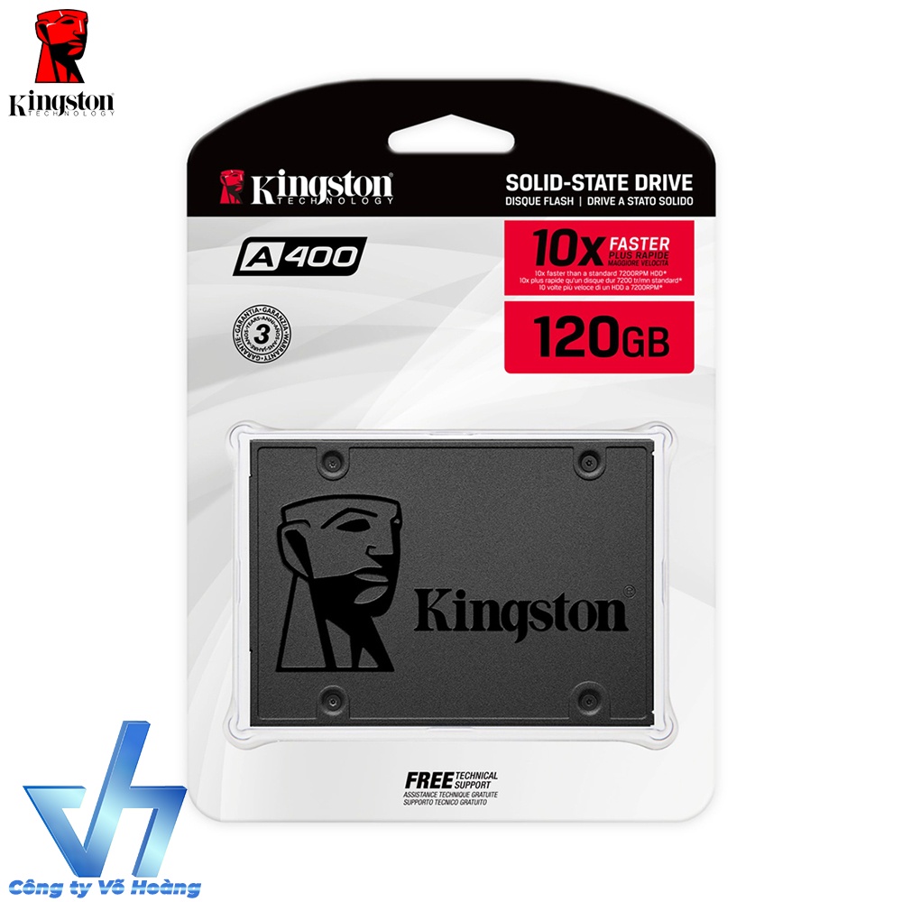 Ổ cứng SSD 120GB Kingston A400 - Chính hãng, tốc độ cao, bảo hành 3 năm