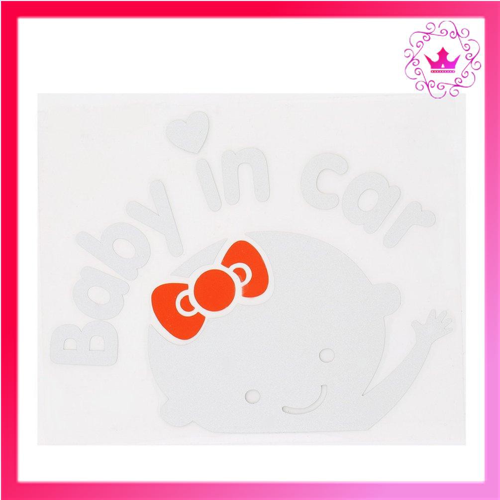 Decal Dán Xe Hơi Chữ "Baby In Car"