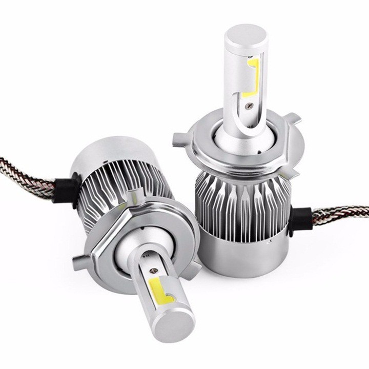 Bộ 2 bóng đèn led 72W siêu sáng C6 chân H4