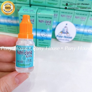 Nước Muối Sinh Lý Natri Clocid 0,9% Traphaco Nhỏ , Rửa Mắt Mũi Miệng Cho Bé Sơ Sinh 10ML