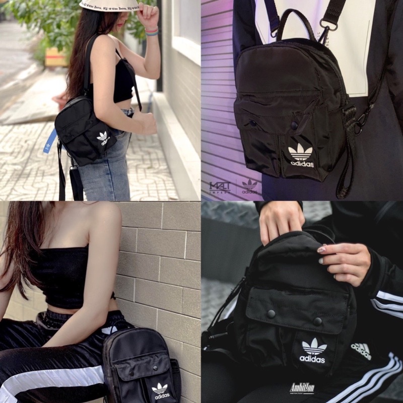 (ảnh thật) Balo Mini m/ lb BackPack hàng chuẩn đủ ba màu đen/ trắng/ màu