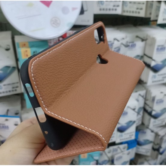 Bao da Lishen nắp gập cho Samsung Galaxy A11/ M11 2020 Có ngăn gài thẻ