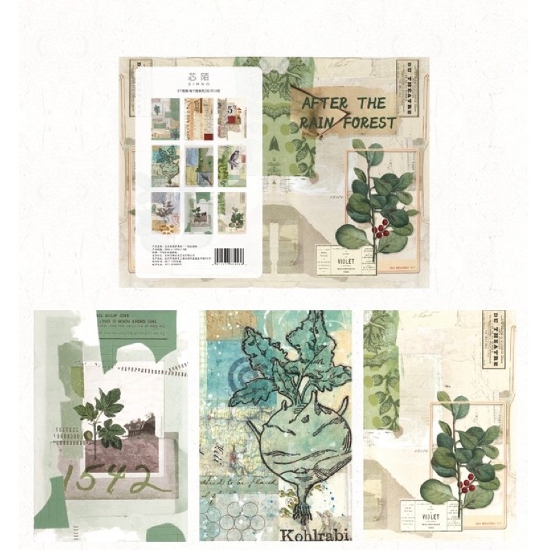 Giấy nền background hoạ tiết vintage làm scrapbook