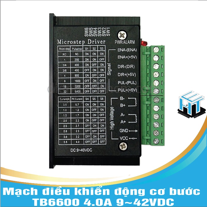 Mạch điều khiển động cơ bước TB6600 4.0A 9~42VDC