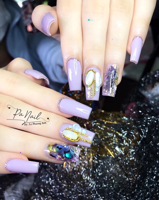 Sơn gel màu tím hot trend - Phụ kiện Nail