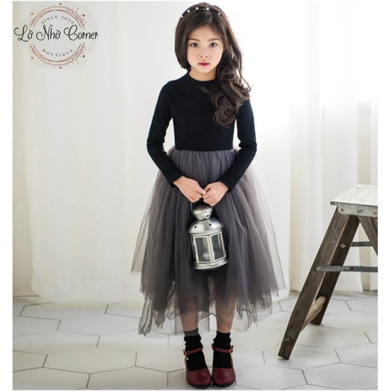 Váy cho bé gái siêu cấp dáng công chúa dễ thương size đại đầm sợi lưới sang trọng 3/4/5/6/7/8/9/10/11-15 tuổi (13-50kg)