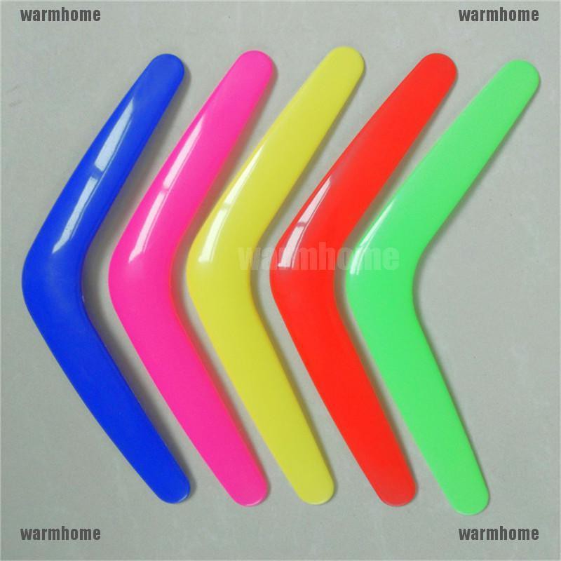 warmhome V Shaped Boomerang Toy Kids Throw Catch Outdoor Game Plastic Toy thro