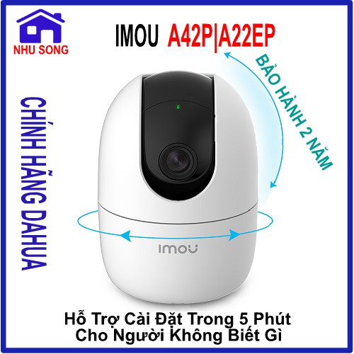 Camera Thông Minh IP Wifi (Dahua) Imou Ranger 2 IPC-A42P 4.0MP| A22EP 2.0MP - Trong Nhà - Xoay 360 Độ - Bảo Hành 2 Năm.