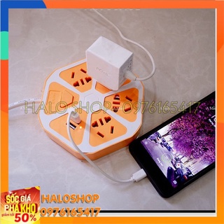 Ổ CẮM ĐIỆN TRÁI CAM 2 CỔNG USB