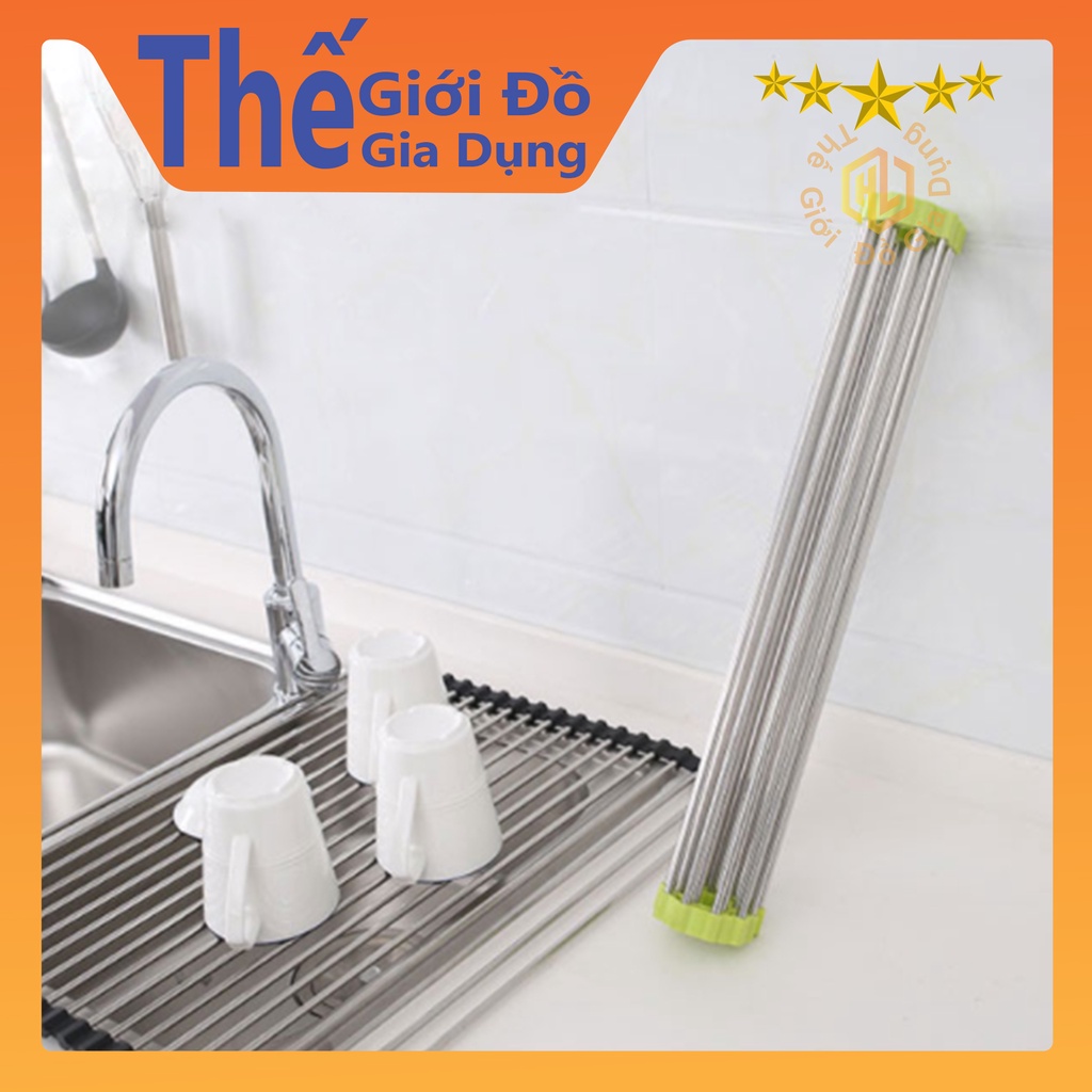 [Giá Inox] Giá Để Ráo Nước Cho Bồn Rửa Chén Bằng Thép Không Gỉ