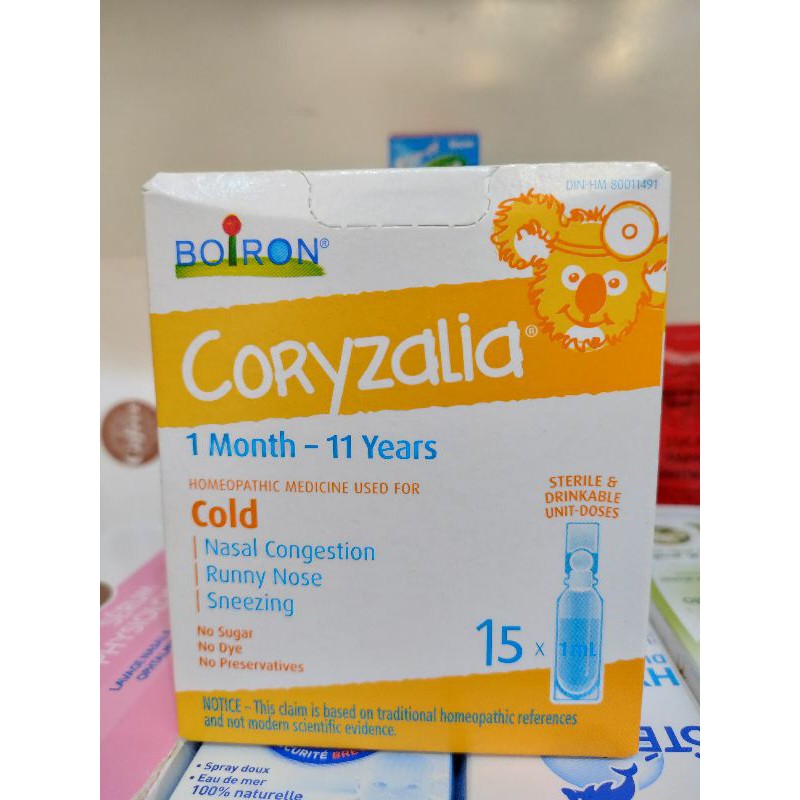 Nước Muối Vi Lượng Boiron Coryzalia 1m 11y Canada Shopee Việt Nam