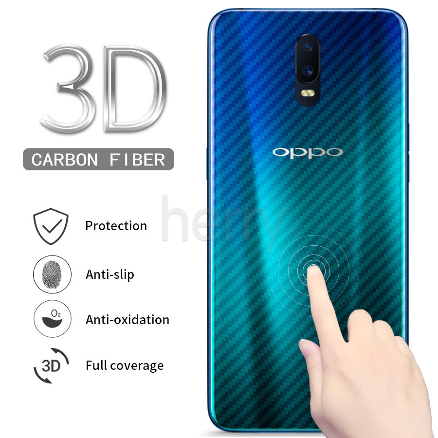 [Mua 1 Tặng 1] Phim Lưng Trong Suốt Toàn Màn Hình Sợi Carbon Mềm Màng Oppo F11 F9 F7 F5 A15 A15S A3S A5S A7 A12 A12E A31 A83 A92 A52 A33 A53 A93 A5 A9 2020 Reno 3 4 5 4G Trong suốt trở lại Bảo vệ màn hình