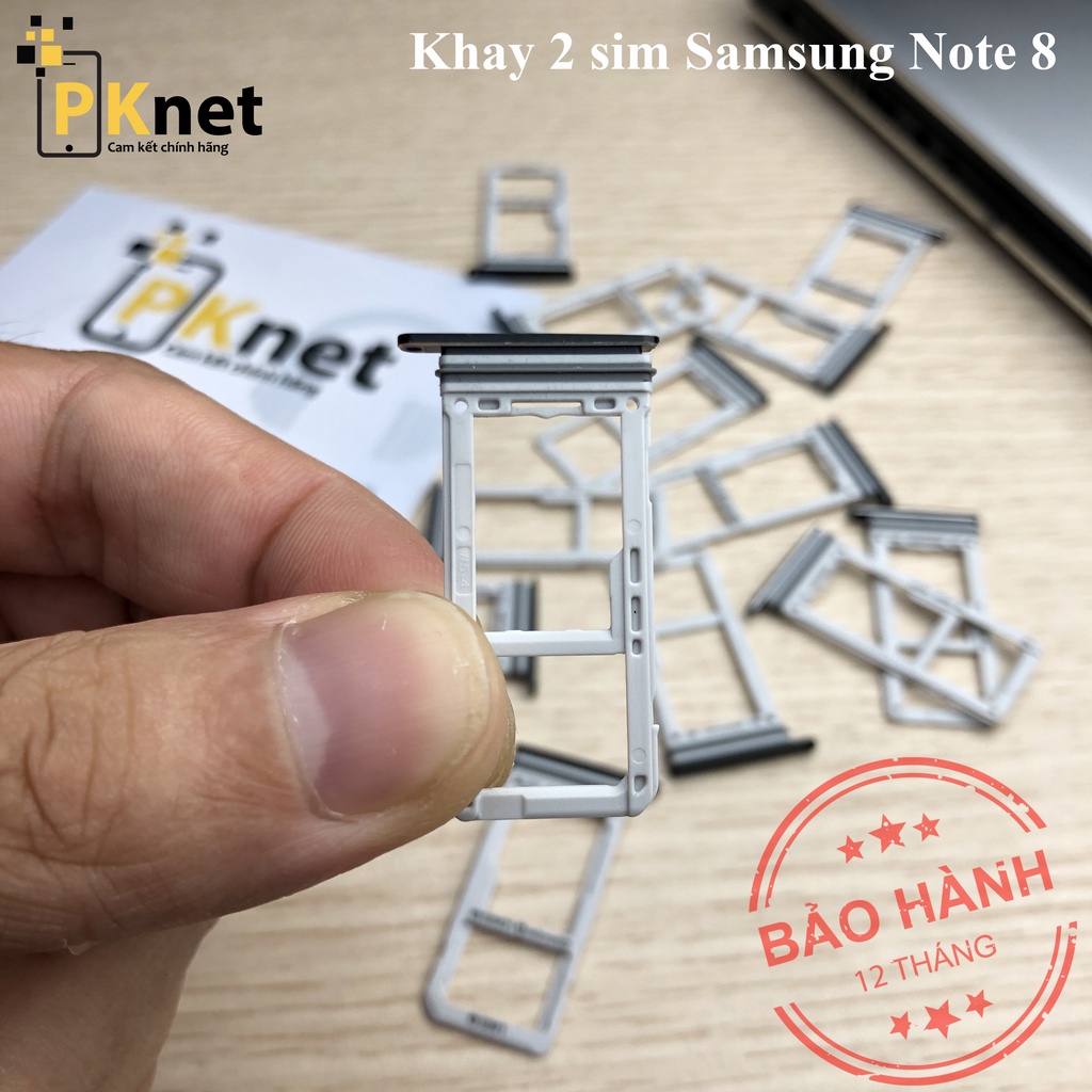 Khay 2 sim NOTE 8 Đen và Xanh [Chính hãng, hàng bóc máy]