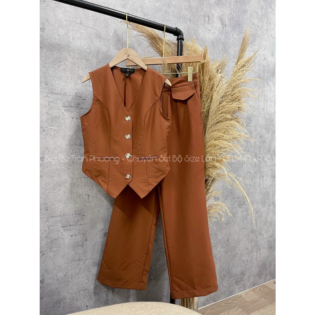 Set Vest Ghilê Quần Dài Suông
