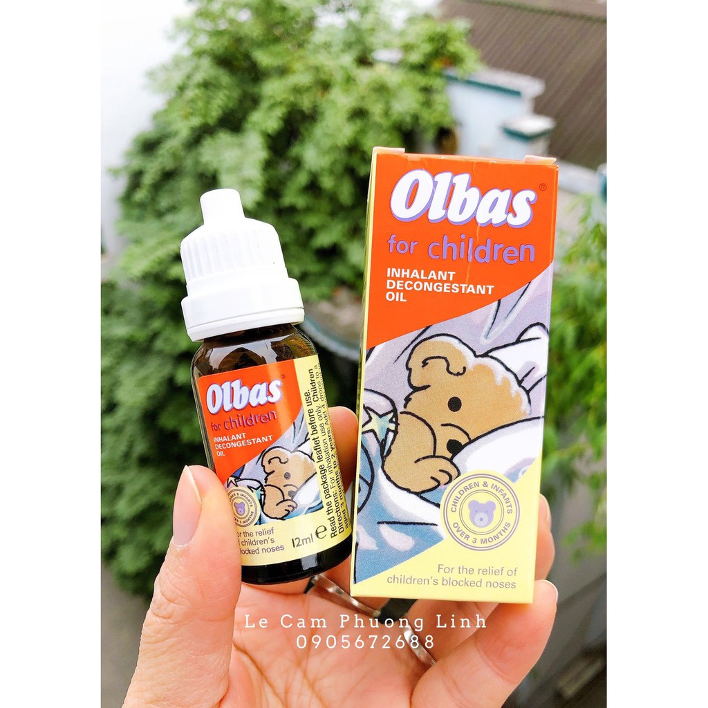 Tinh Dầu Olbas Anh hỗ trợ điều trị Ngạt Mũi, Xông Mũi hỗ trợ điều trị Nghẹt Cho Bé (12ml)