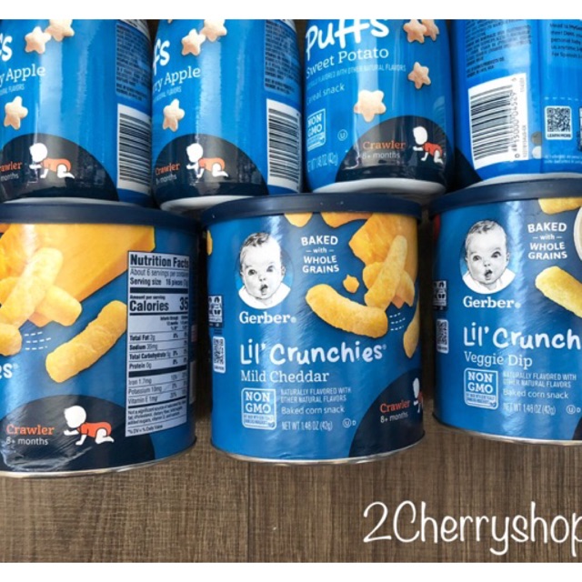 Bánh ăn dặm Gerber Crunchies usa