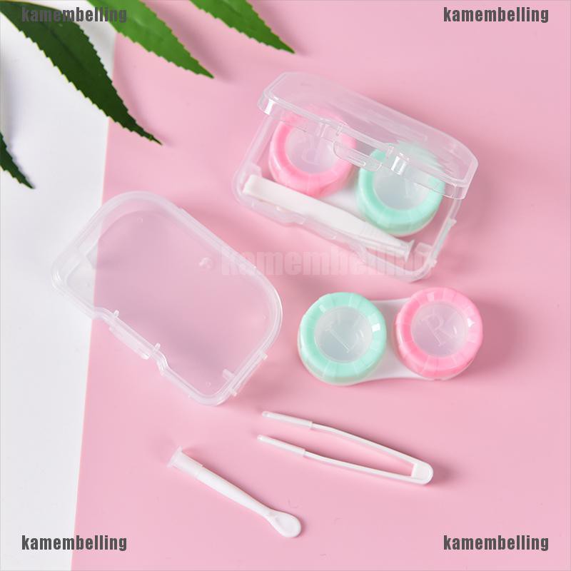 Hộp Đựng Kính Áp Tròng Thiết Kế Trong Suốt Nhiều Màu Sắc