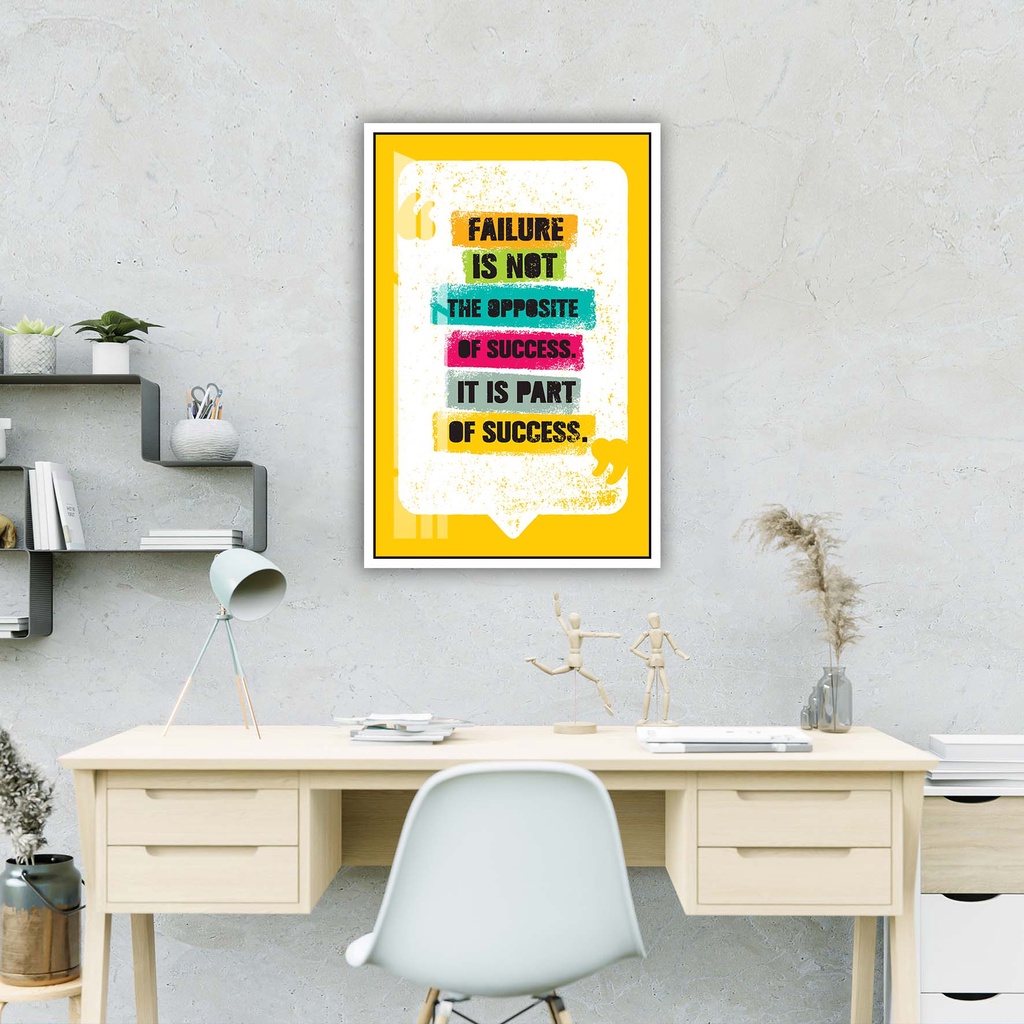 Tranh canvas treo tường tạo động lực tiếng anh trang trí văn phòng 2- 30 x 45 cm
