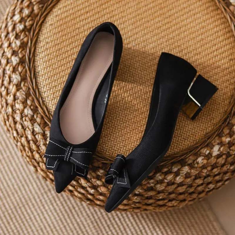 Giày Cao Gót Mũi Nhọn Chất Liệu Da Lộn Mềm Size 41 Thời Trang Cho Nữ