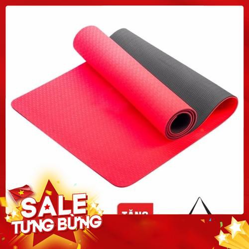 [SALE] THẢM TẬP YOGA TPE CAO CẤP 2 LỚP 6MM