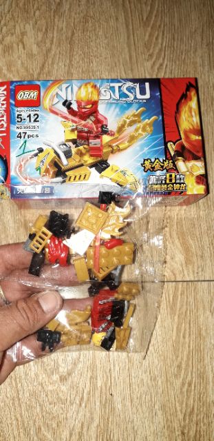 Lắp ráp 1 hộp LegoNinja rồng vàng 99539