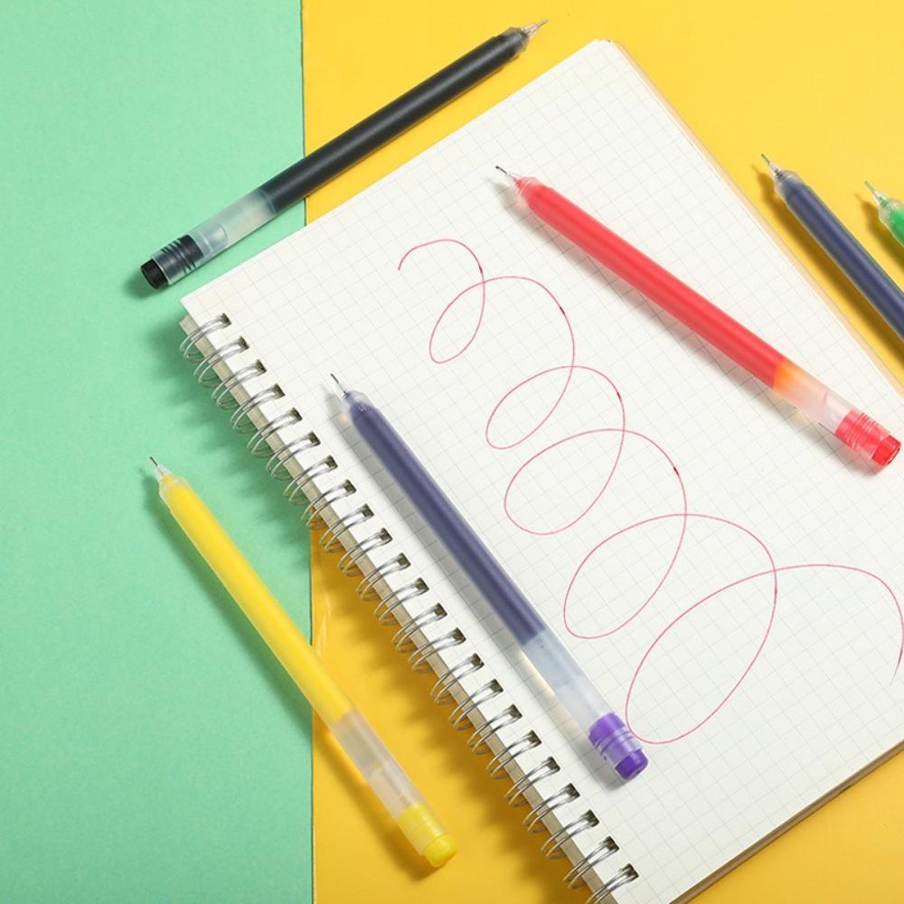 Bút bi nước mã 5211 Resun dupe Muji mực gel nhiều màu Pison ngòi viết 0.5mm 5 màu