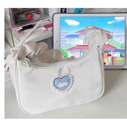 Túi đeo vai dây rút họa tiết thỏ dễ thương thời trang sành điệu cho nữ