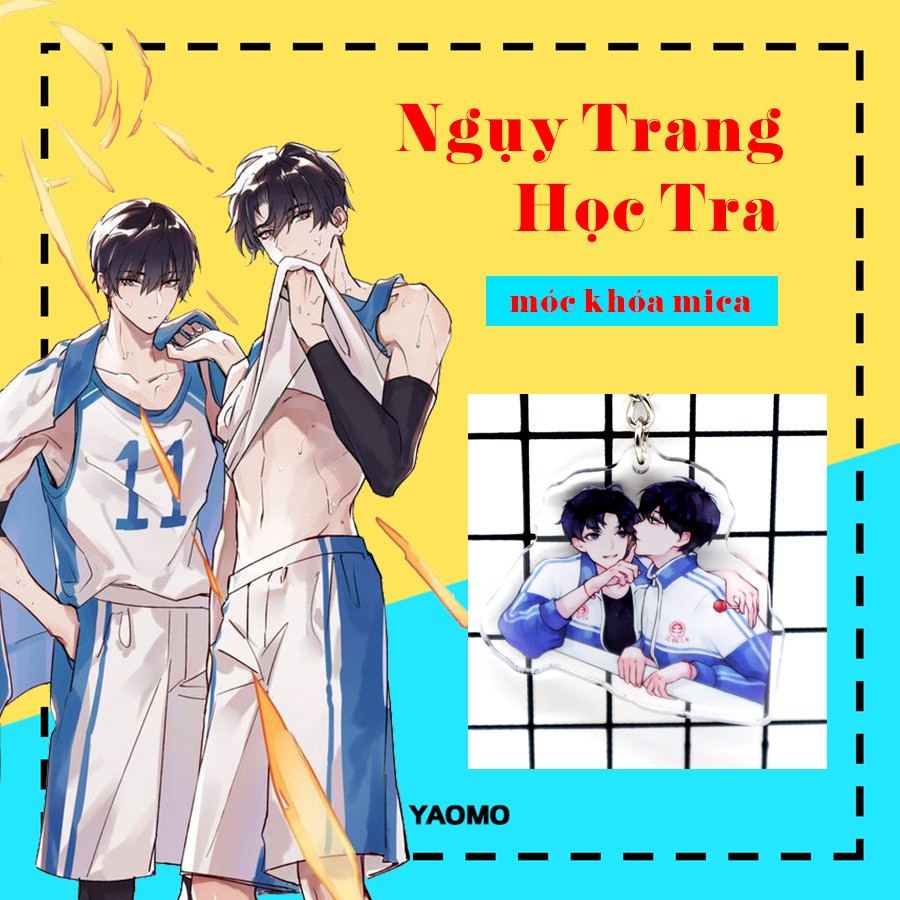 Móc khóa Ngụy Trang Học Tra đam mỹ - Mộc Qua Hoàng - Hạ Triều - Tạ Du - móc khóa standee mica