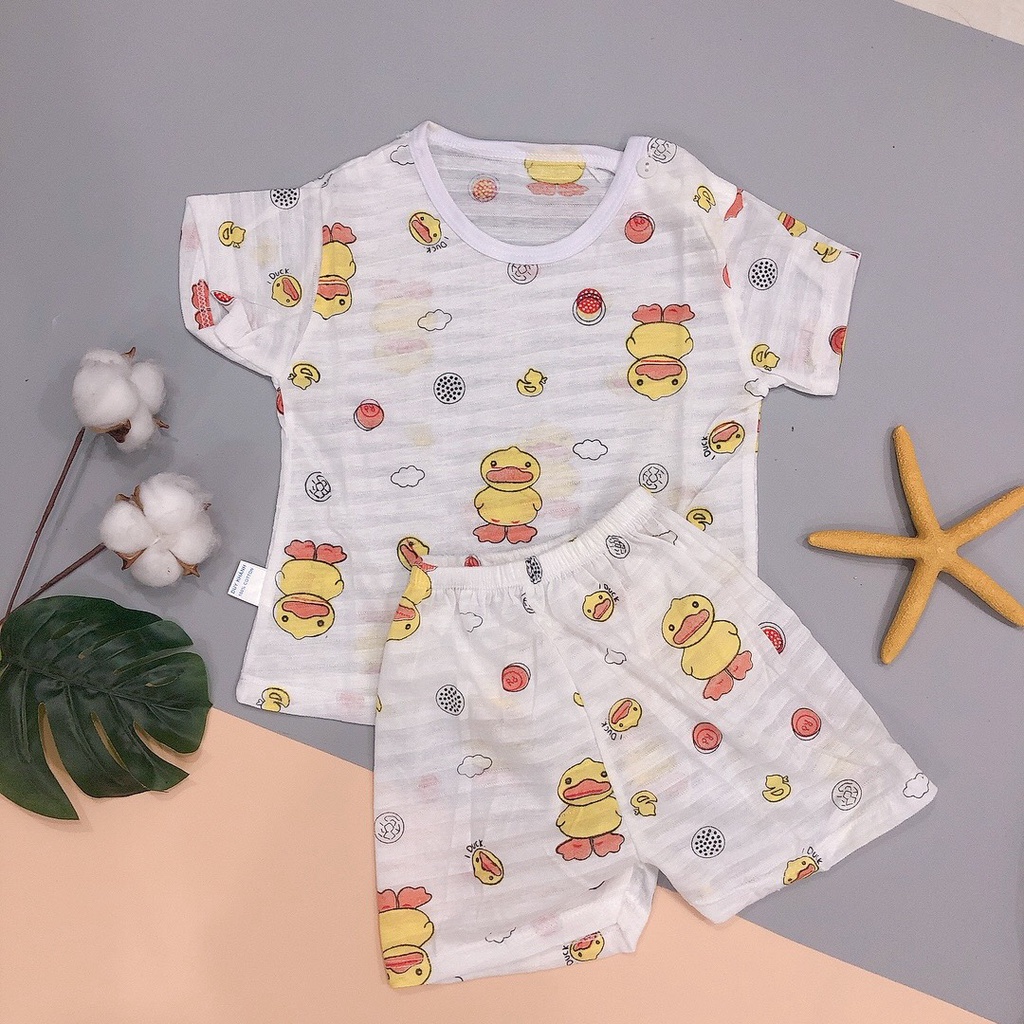 SET 5 Bộ Cotton Tre Cho Bé Sơ Sinh - Quần Áo Cho Bé Trai Bé Gái Sơ Sinh - Từ 1-15 Tháng Tuổi