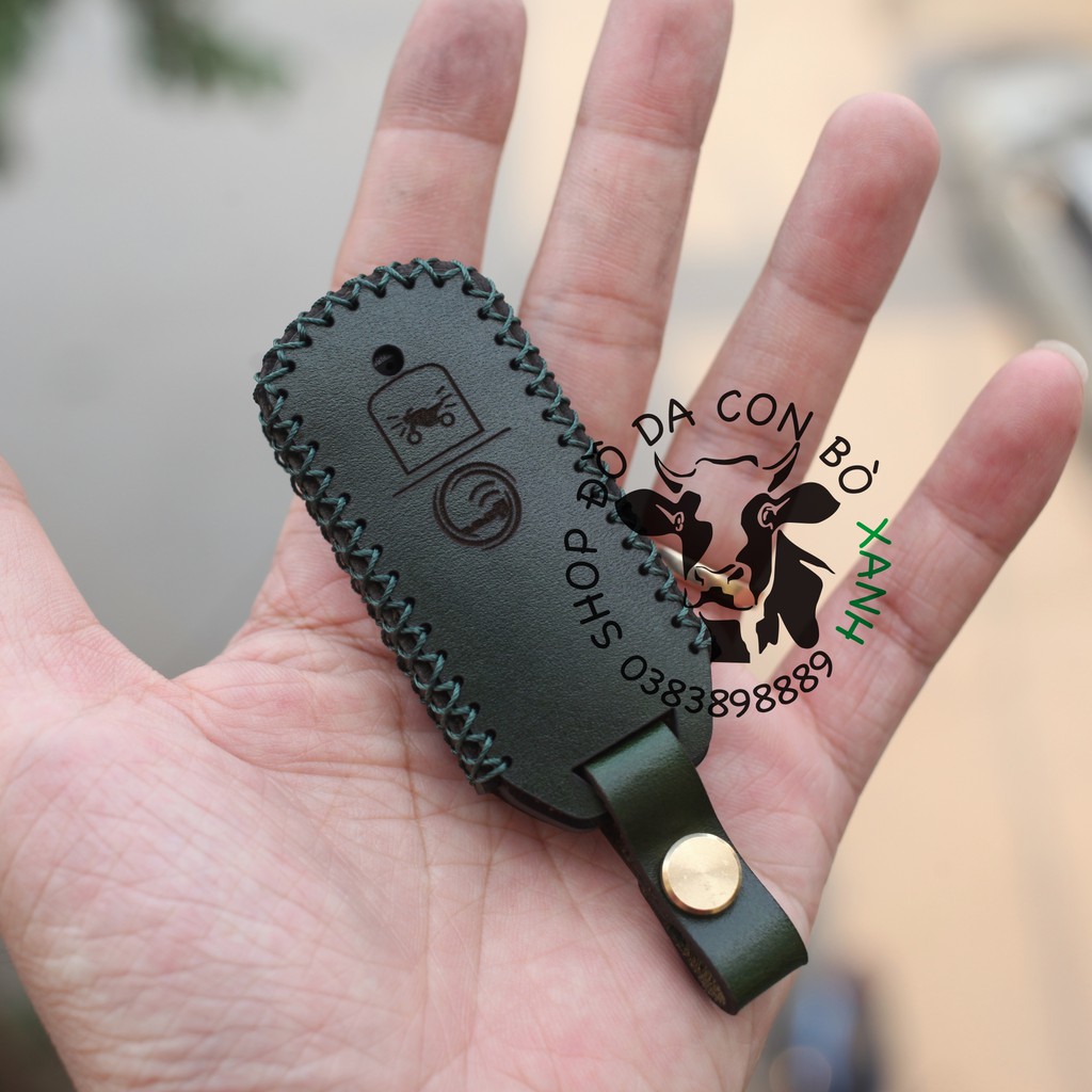 [Mã LIFEAUMAY giảm 10% tối đa 30k đơn 150k] Bao Da Chìa Khóa Honda SH 300i (loại 2 nút bấm) handmade da thật