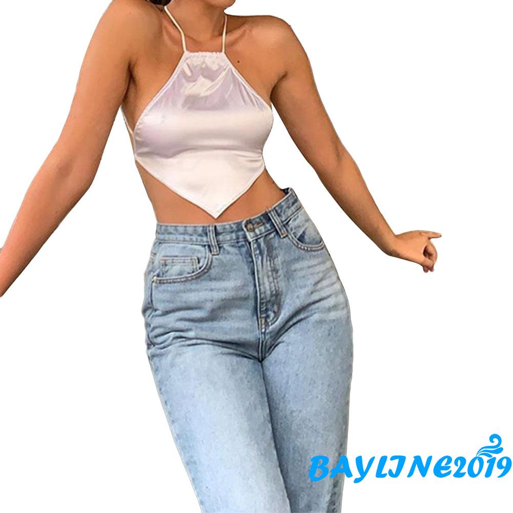 Áo Dây Nữ Cộc Tay Hở Lưng Quyến Rũ