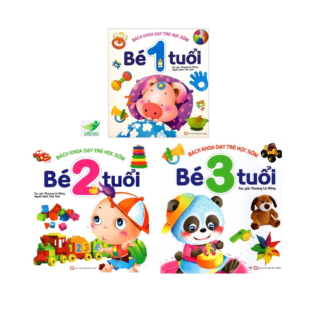 Sách - Combo Bách khoa dạy trẻ học sớm - Bé 1 Tuổi + Bé 2 tuổi + Bé 3 tuổi