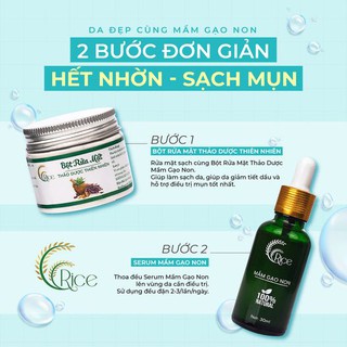 BỘT RỬA MẶT RICE MẦM GẠO NON