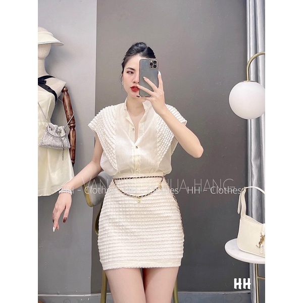 Set áo, chân váy sang chảng