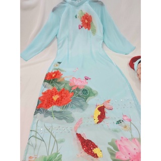 Áo Dài Đính Kết Cá Xinh