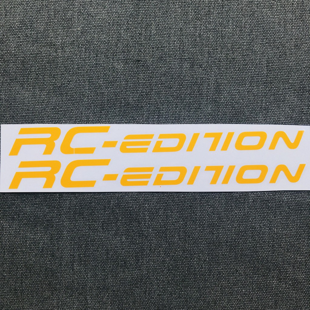 Bộ tem dán phuộc xe máy kiểu RC-EDITION, tem chữ kiểu độc đáo thể hiện cá tính