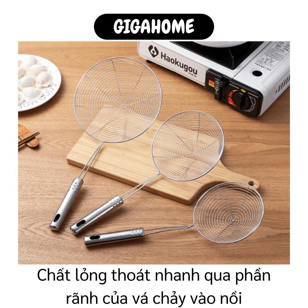 Vợt Vớt Thức Ăn GIGAHOME Vợt Vòng 15cm Vớt Đồ Nóng, Đồ Chiên Ráo Dầu Bằng Thép 9621