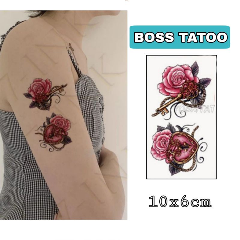 Hình xăm cao cấp t068. Xăm dán tatoo mini tạm thời, size &lt;10x6cm